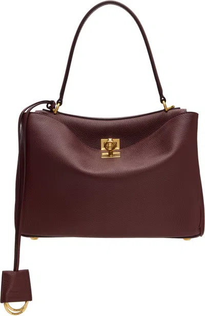Balenciaga Burgundy Rodeo Small Bag