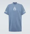 Balenciaga Men's Burning Unity Oversized T-shirt In Blue