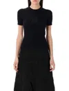 Balenciaga Crew Neck Fitted T-shirt With Short Sleeves