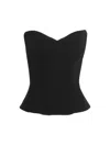 Balenciaga Boned Corset Top In Black