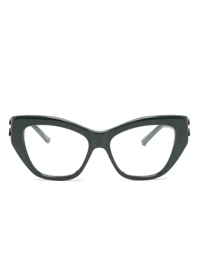 Balenciaga Butterfly-frame Glasses In Grün