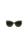 Balenciaga Bb0322s Dinasty-linea Everyday 004 Sunglasses In Black