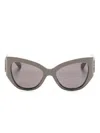 Balenciaga Butterfly-frame Sunglasses In Green