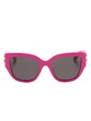 Balenciaga Butterfly-frame Sunglasses In Rosa