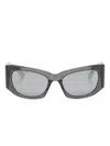 Balenciaga Butterfly-frame Sunglasses In Schwarz