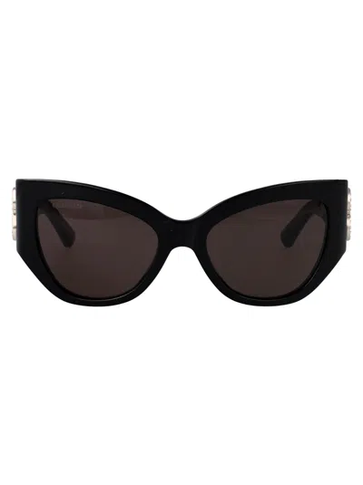 Balenciaga Butterfly Sunglasses Bb0322 S 007 In Black
