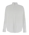 Balenciaga Cotton Shirt With Button-down Collar And Pocket In White