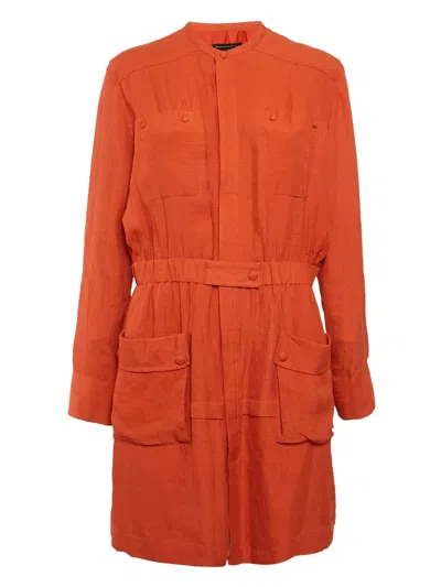 Pre-owned Balenciaga Button-up Mini Shirt Dress