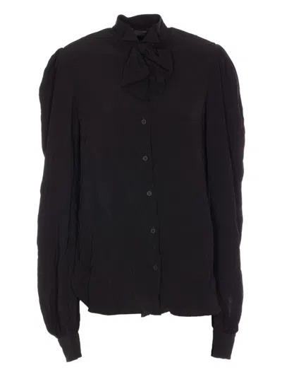 Balenciaga Short Sleeve Crew Neck T-shirt In Black