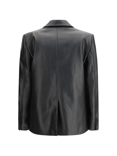 Balenciaga Buttoned Jacket In Black