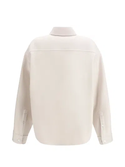 Balenciaga Buttoned Kashmir Overshirt Jacket In Neutral
