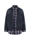 Balenciaga Button-fastening Check-pattern Jacket In Brown