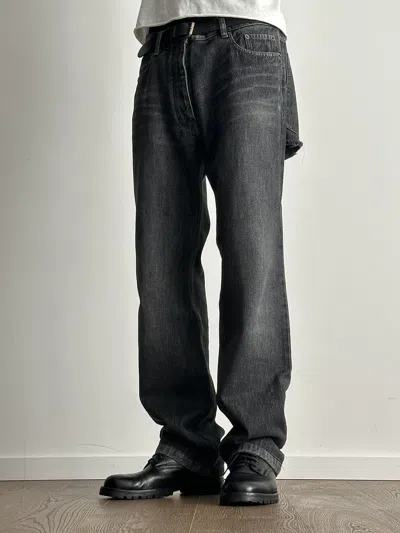 Pre-owned Balenciaga By Demna Back Rip Denim Jeans In Gray