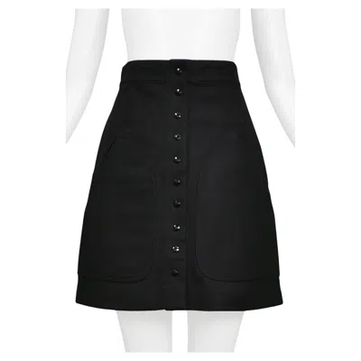 Pre-owned Balenciaga By Ghesquere Classic Black A-line Mini Skirt 2003