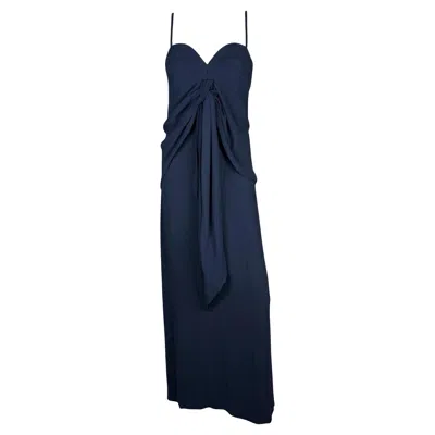Pre-owned Balenciaga By Nicolas Ghesquière Navy Gown, 2008 In Blue