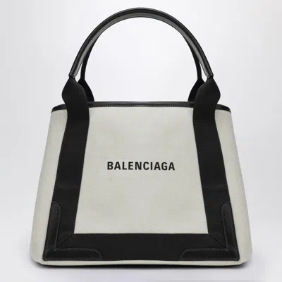 Balenciaga Cabas Bag Small Cream Cotton Canvas Women