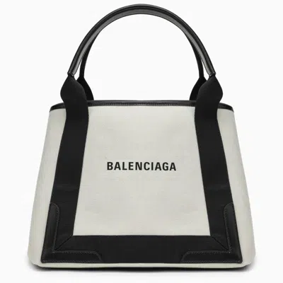 Balenciaga Cabas Bag Small Cream Cotton Canvas Women