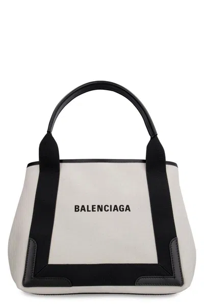 Balenciaga Cabas Canvas Tote Bag In Green