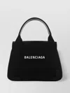 Balenciaga Women's Fabric Navy Cabas Xs Handbag In Black