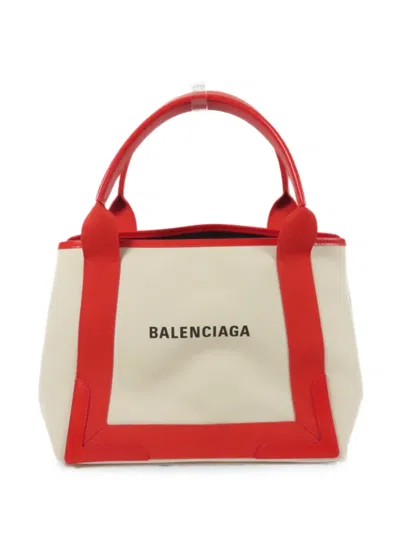 Pre-owned Balenciaga Cabas Tote Bag In Neutral