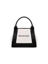 Balenciaga Woman Two-tone Canvas Handbag In Multicolour