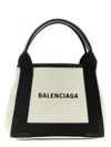 BALENCIAGA CABAS XS HAND BAGS WHITE/BLACK