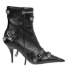 Balenciaga Cagole 90 Booties In Black