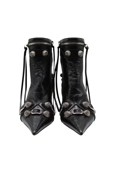 Balenciaga Cagole 90mm Bootie In Black