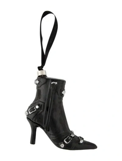 Pre-owned Balenciaga Cagole Ankle Boot Ornament In Black