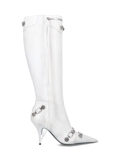 Balenciaga Cagole Boots In White