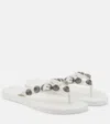 Balenciaga Cagole Thong Sandals In White