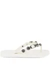 Balenciaga Cagole Thong Sandals In White