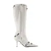 Balenciaga Cagole H90 Boots In White