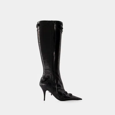 Balenciaga Cagole H90 Boots In Black