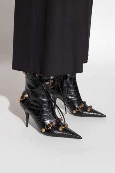Balenciaga Black Cagole 90 Ankle Boots