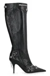 Balenciaga Cagole Leather Pointy-toe Boots