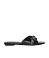 Balenciaga Open-toe Sandals With Decorative Buckle Detail In Black