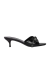 Balenciaga Cagole M40 Arena Slip-on Sandals In Black