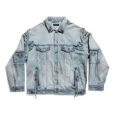 Balenciaga Cagole Oversized Jacket 'blue'