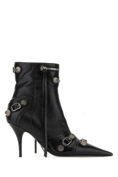 BALENCIAGA BALENCIAGA CAGOLE PATENT POINTY TOE ANKLE BOOTS