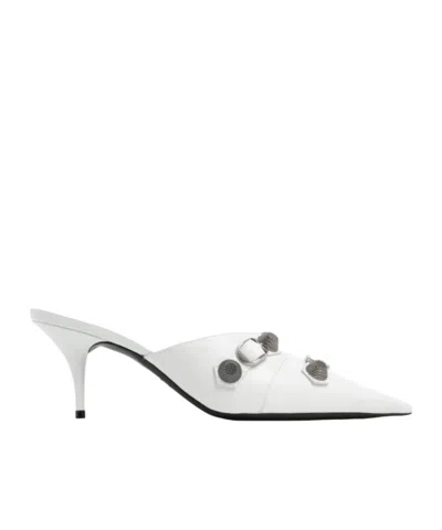 Balenciaga Cagole Pointed Toe Mules In Multi