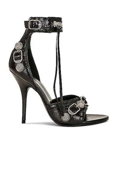 Balenciaga Cagole Sandal In Black & Pallas