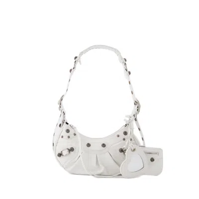 Balenciaga Cagole Shoulder Xs Bag - Optic White - Leather