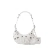 Balenciaga Borsetta A Tracolla Le Cagole Xs Bag Traforata  Da Donna In Bianco Ottico In White