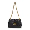 Balenciaga Calf Leather Shoulder Bag With Gold-tone Chain Strap