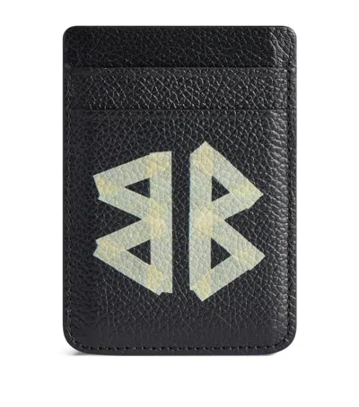 Balenciaga Calfskin Phone Card Holder In Black