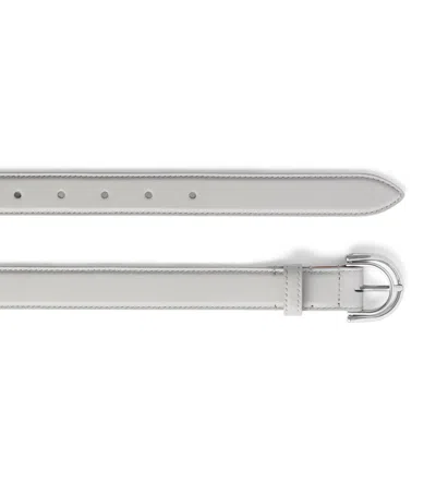Balenciaga Calfskin Rodeo Belt In Gray