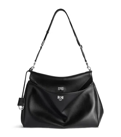 Balenciaga Calfskin Rodeo Messenger Bag In Black