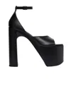Balenciaga Camden 160 Platform Sandals In Calf Leather In Black