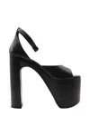 Balenciaga Camden 160 Platform Sandals In Calf Leather In Black
